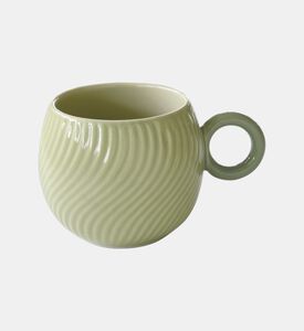 Porcelain Aquamarine Wave Mug