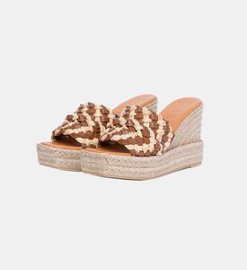 Leather Open-toe Wedge Sandals Leather Open-toe Wedge Sandals