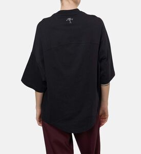 Plan C Wide Short-sleeve Regular-fit T-shirt, Black, M, Model View