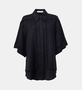 Lace-detail Short-sleeve Shirt