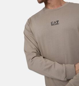 EA7 Cotton Relaxed-fit Sweatshirt, Model View