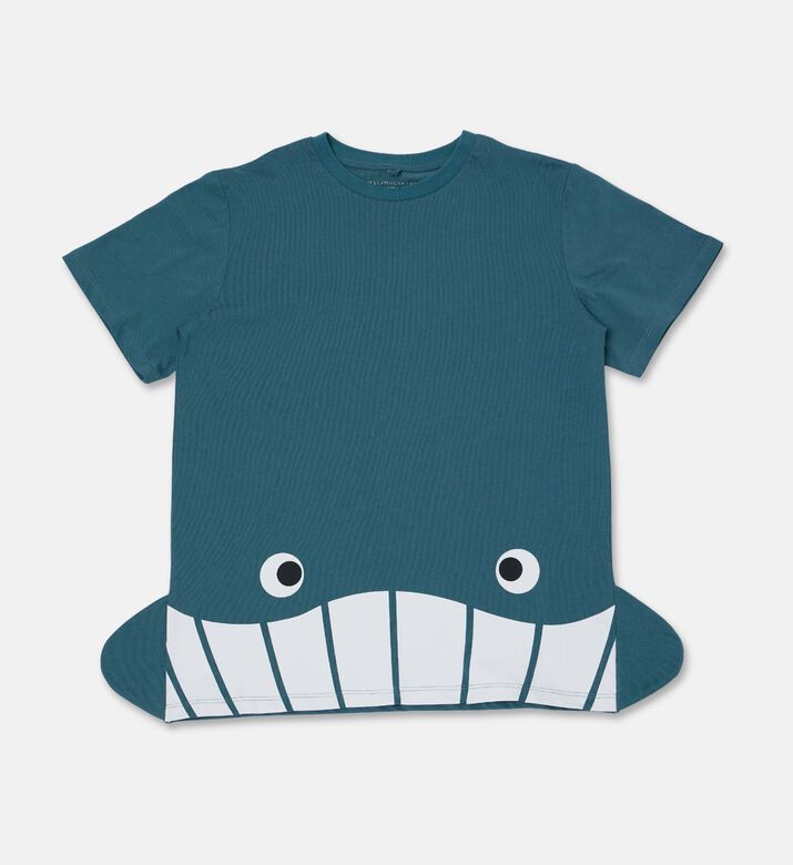 Stella McCartney Interactive Whale Fin-print T-shirt, Packshot View