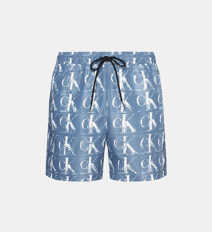 شورت سباحة بطبعة شعار على كامله