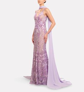 Michael Cinco Long Dress, Model View