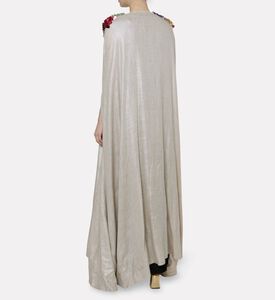 Dalia Al Azem Floral Sequins Belted Abaya, Model View