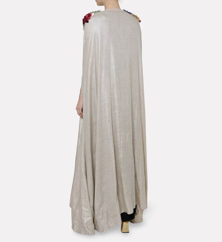 Dalia Al Azem Floral Sequins Belted Abaya, Model View
