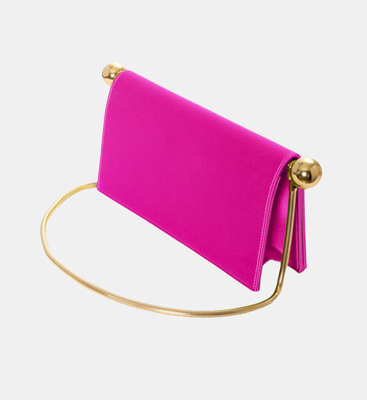Pop Up Silk Satin Shoulder Bag