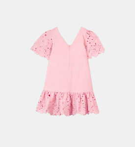 فستان بتطريزات أنجليزية للبنات