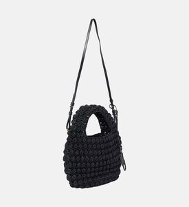 Popcorn Basket Knitted Cotton Bag