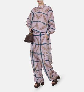 Plaid Wide-leg Cargo Pants