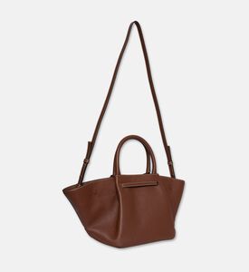 Demellier City-inspired Leather Bag, Light-brown, Packshot View