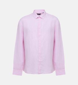 قميص كتان بصف أزرار