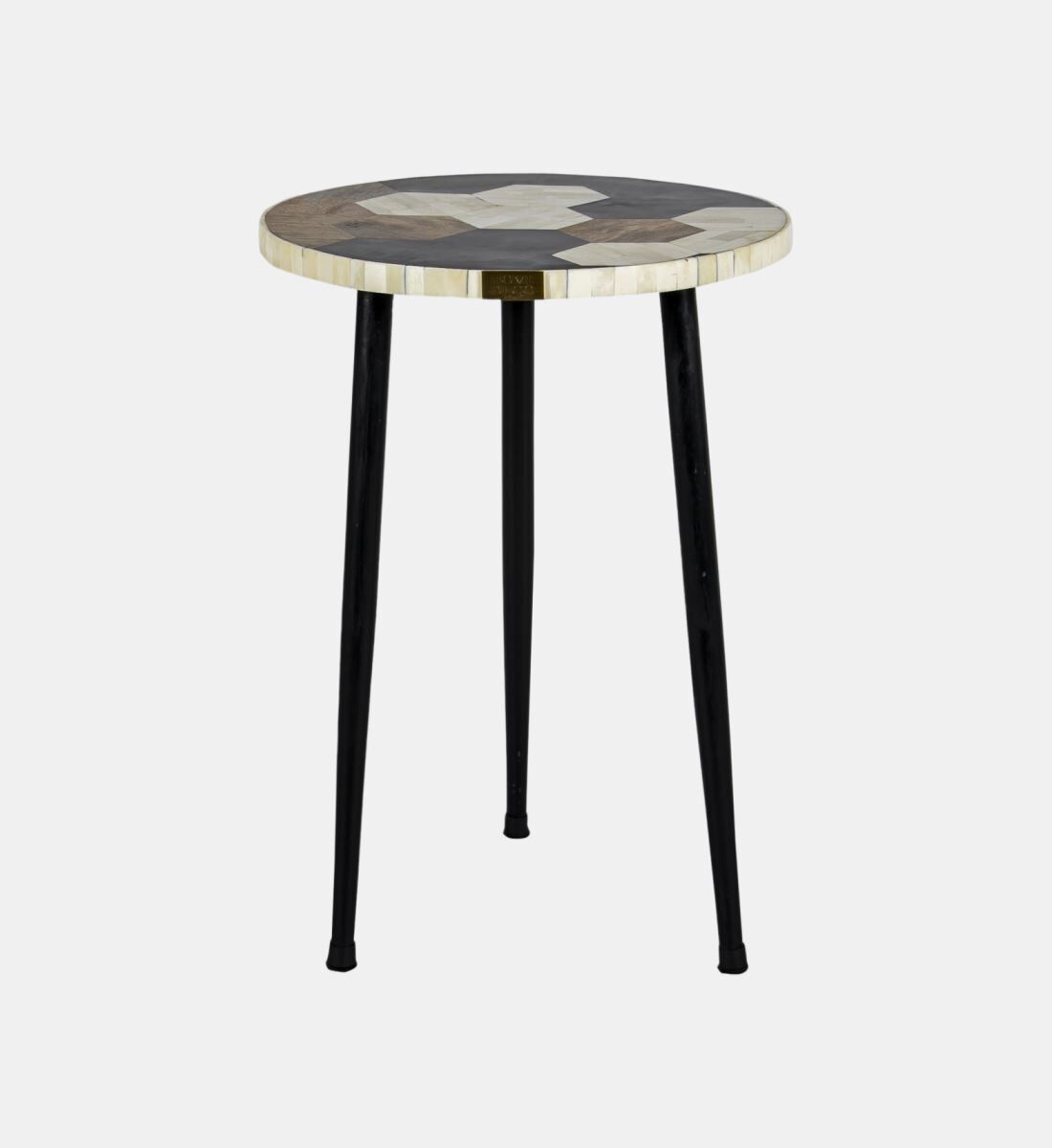 Tripod end outlet table