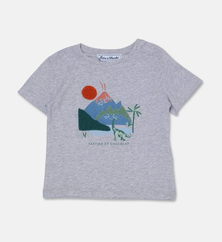 Tartine et Chocolat Appliqu&eacute; Scene T-shirt, Packshot View
