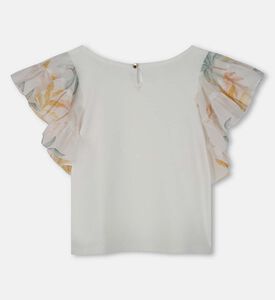 بلوزة بطبعة شجرة نخيل