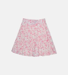 تنورة دوناتيلا بنقشة قلوب للبنات