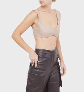 صدرية مقصوصة من الجلد النباتي