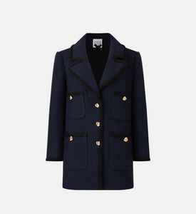 Gold Buttons Trimmed Blazer