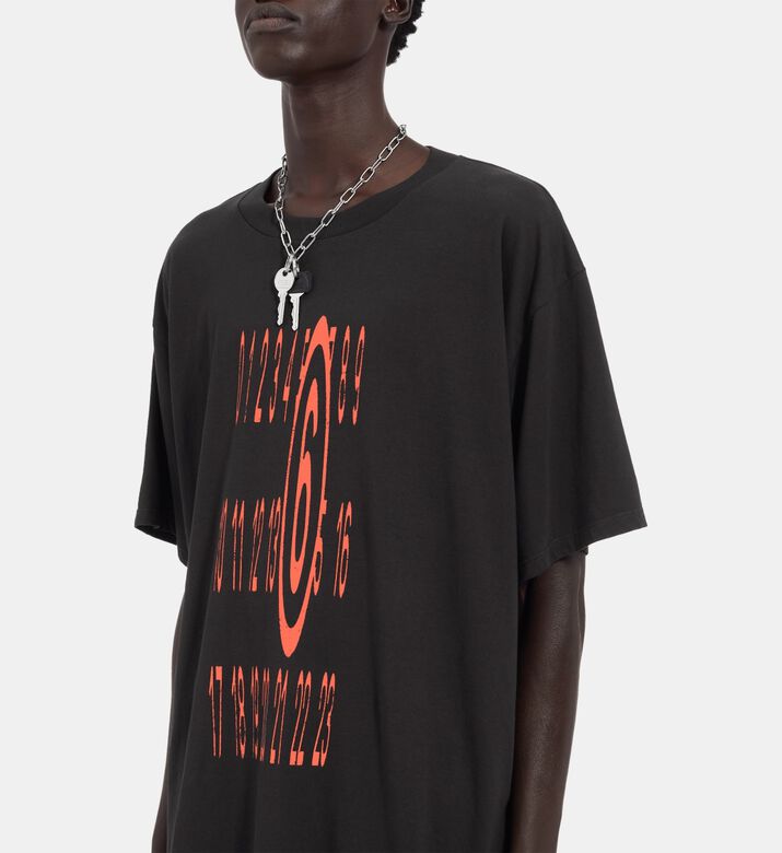 تيشيرت قطن بطبعة لوغو