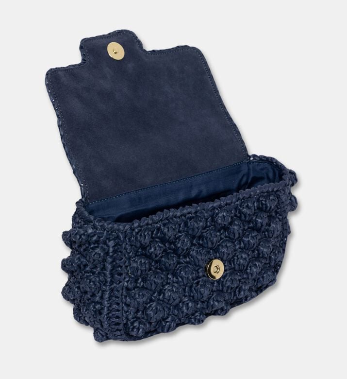 Luisa Spagnoli Top Handle Clutch Bag, Blue, Packshot View