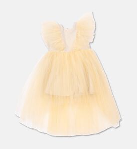 Poca and Poca Tulle Ruffle-detail Flared Dress, Packshot View
