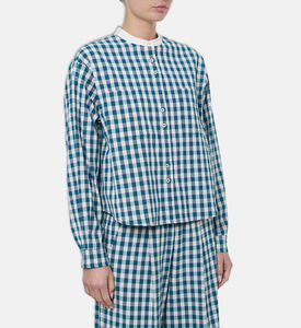 Forte-Forte Gingham Button-up Shirt, Model View