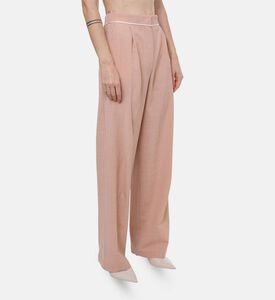 Forte-Forte High-waisted Pleated Design Pants, Model View