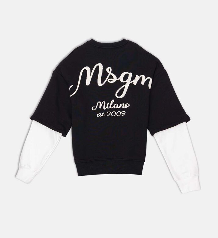 Logo-embroidery Long-sleeve Sweater