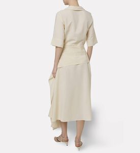 Beatrice B Asymmetric Layered Midi Dress, Model View
