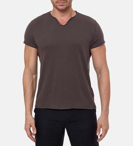 Zadig et Voltaire Button-detail Short-sleeve T-shirt, Model View