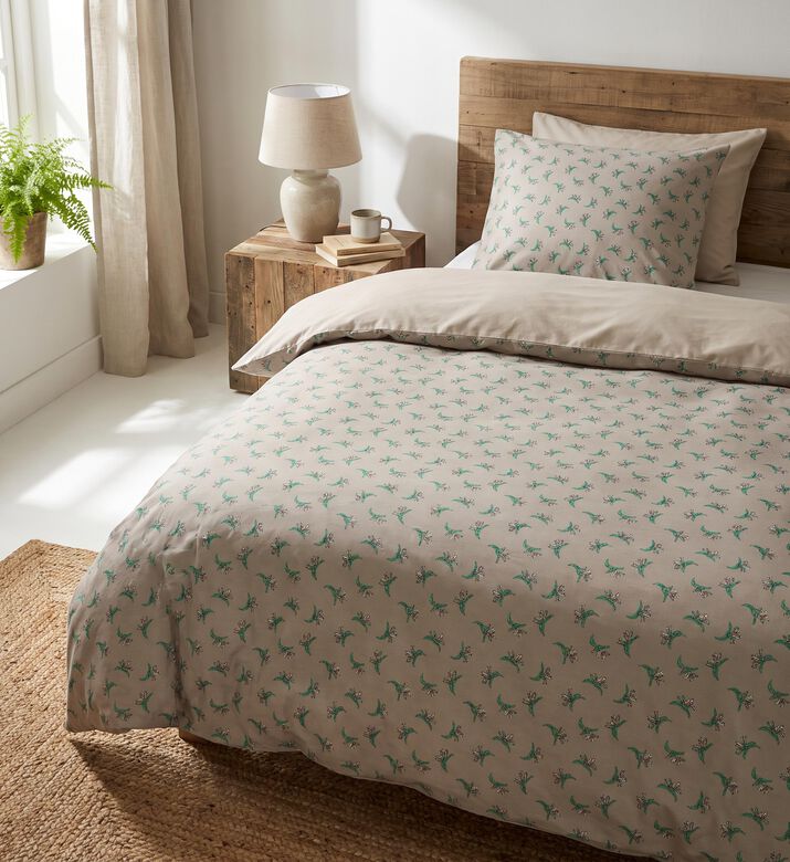 Essenza Lily Melody Bed Set 140x220, 60x70 Cm, Beige, 140x220-cm, Packshot View