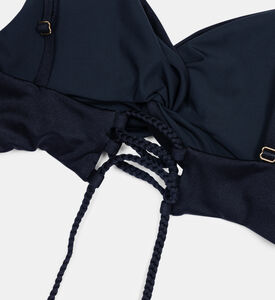 قطعة بيكيني علوية مضفرة بعقدة أمامية من Lua