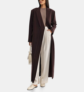 بليزر طويل الأكمام بصفي أزرار