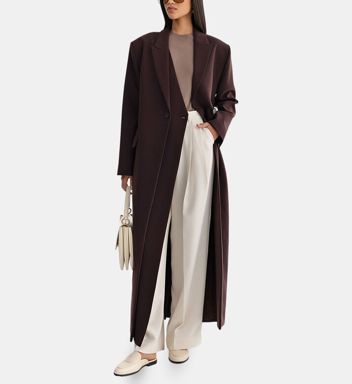 Double-breasted Long-sleeve Blazer