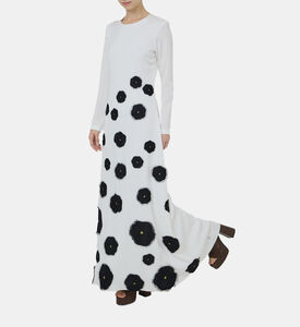 Raissa Floral Appliqué A-line Dress Raissa Floral Appliqué A-line Dress