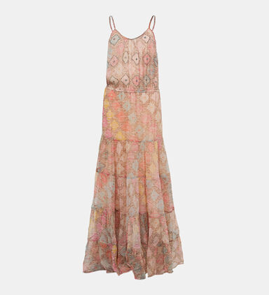 Olga Printed Flared Dress