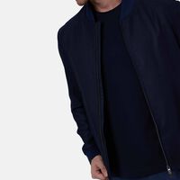 Zipper Closure Bomber Jacket