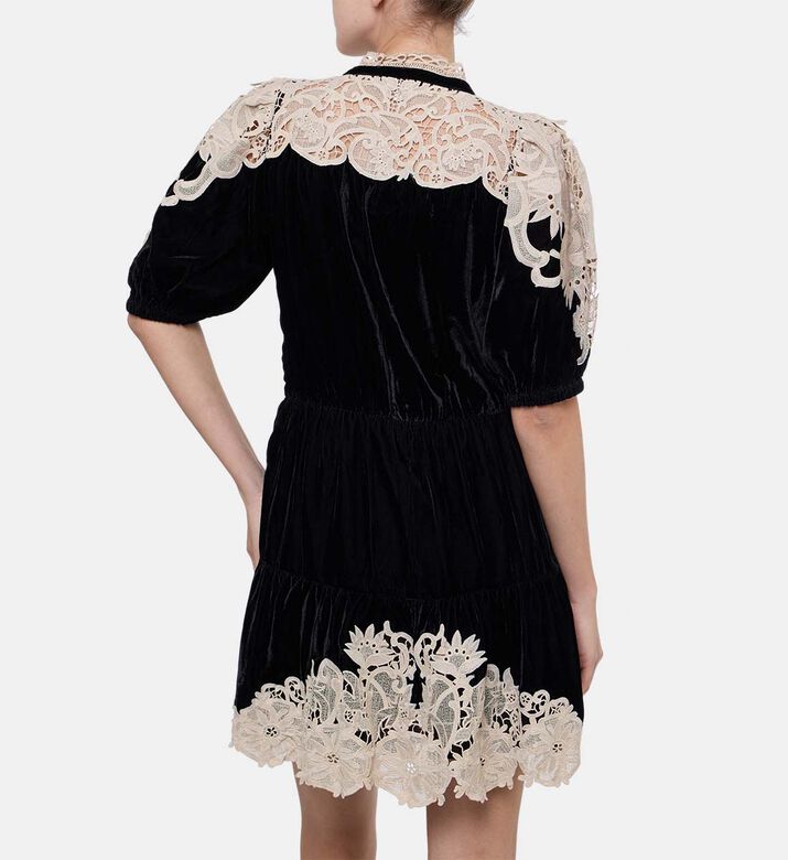 Sea NY Medina Ruffled Collar Dress, Model View