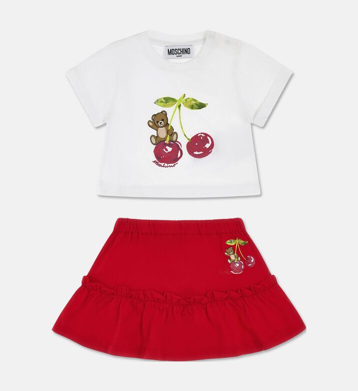 Moschino BKT Cherry Bear Graphic Skirt Set, Packshot View