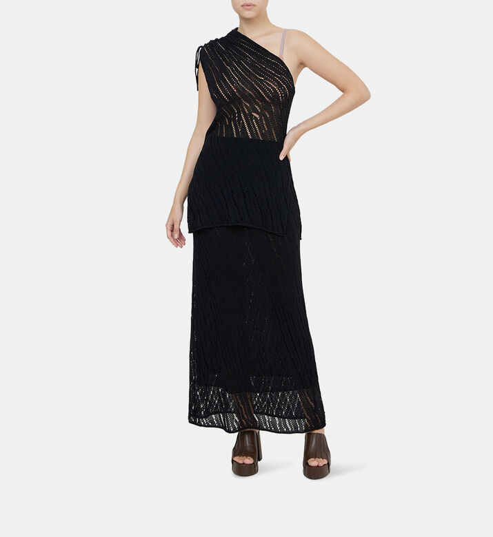 One-shoulder Stitched Top One-shoulder Stitched Top