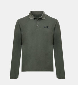 Logo Print Long-sleeve Polo Shirt