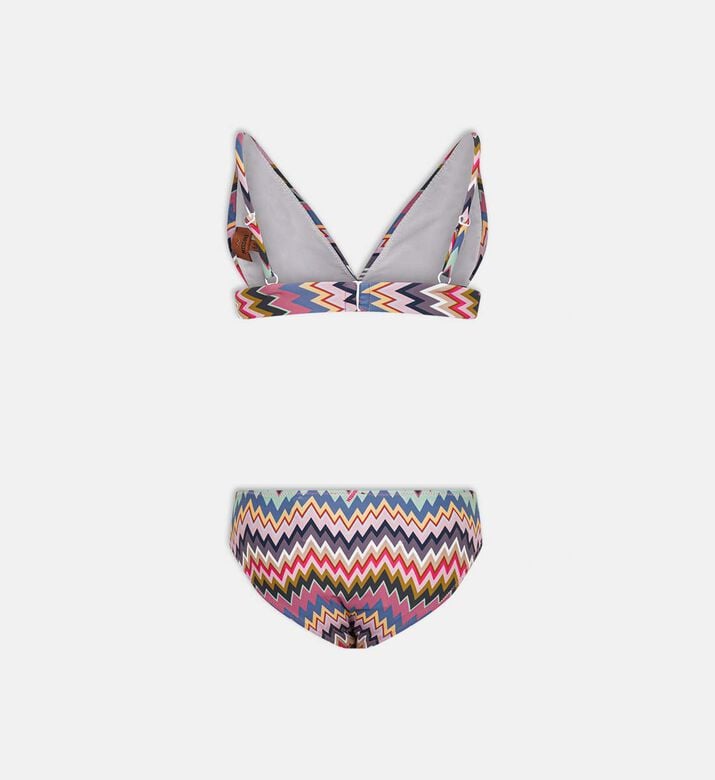 Zigzag-print 2-piece Bikini Set