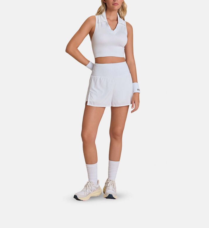 LIVE! Wide-band Mesh Shorts, White, S, Model View LIVE! Wide-band Mesh Shorts, White, S, Model View