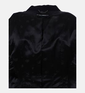 Karl Lagerfeld Single Gold Button Padded Blazer, Packshot View