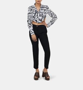 Logoed Band Cigarette Trousers