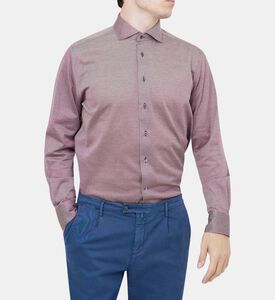 قميص قطن بياقة منتشرة