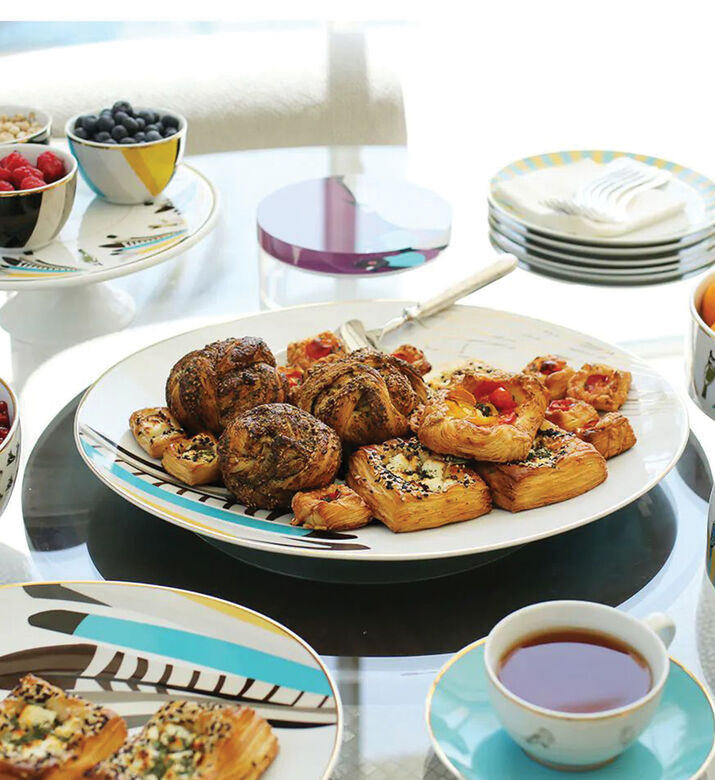 Silsal Sarb Platter, White, L, Packshot View