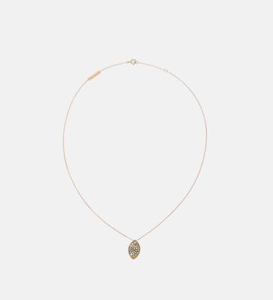Diamonds Eye-shape Pendant