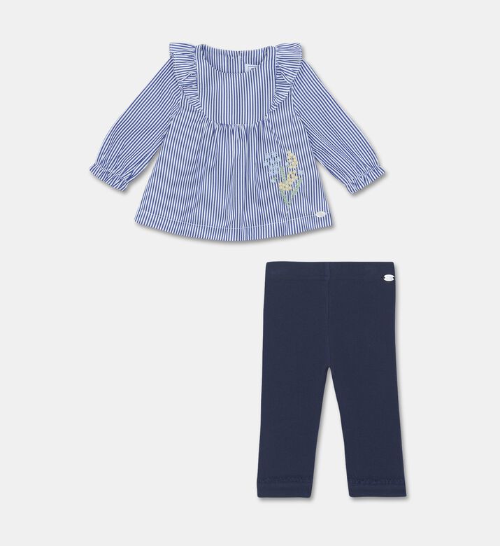 Tartine et Chocolat Long-sleeve Striped Top Leggings Set, Packshot View