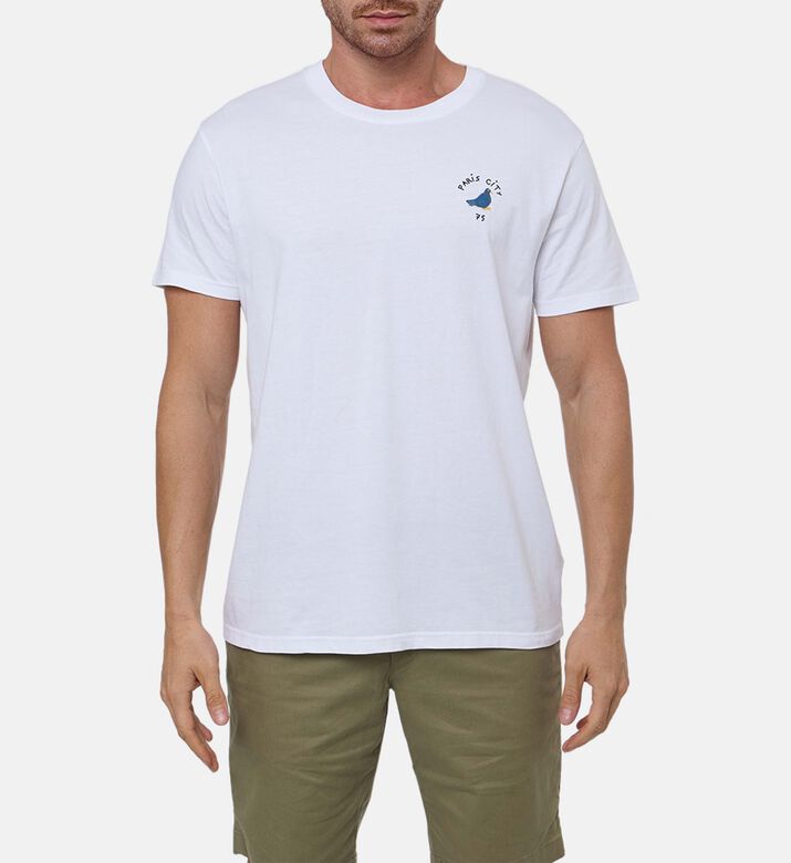 Maison Labiche Animal-print Crewneck T-shirt, Model View